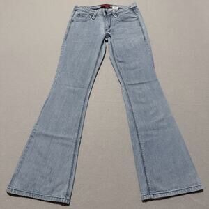 Levi's 518 Superlow Bootcut Jeans Women's Blue Denim Stretch Flared Y2K Size 3M